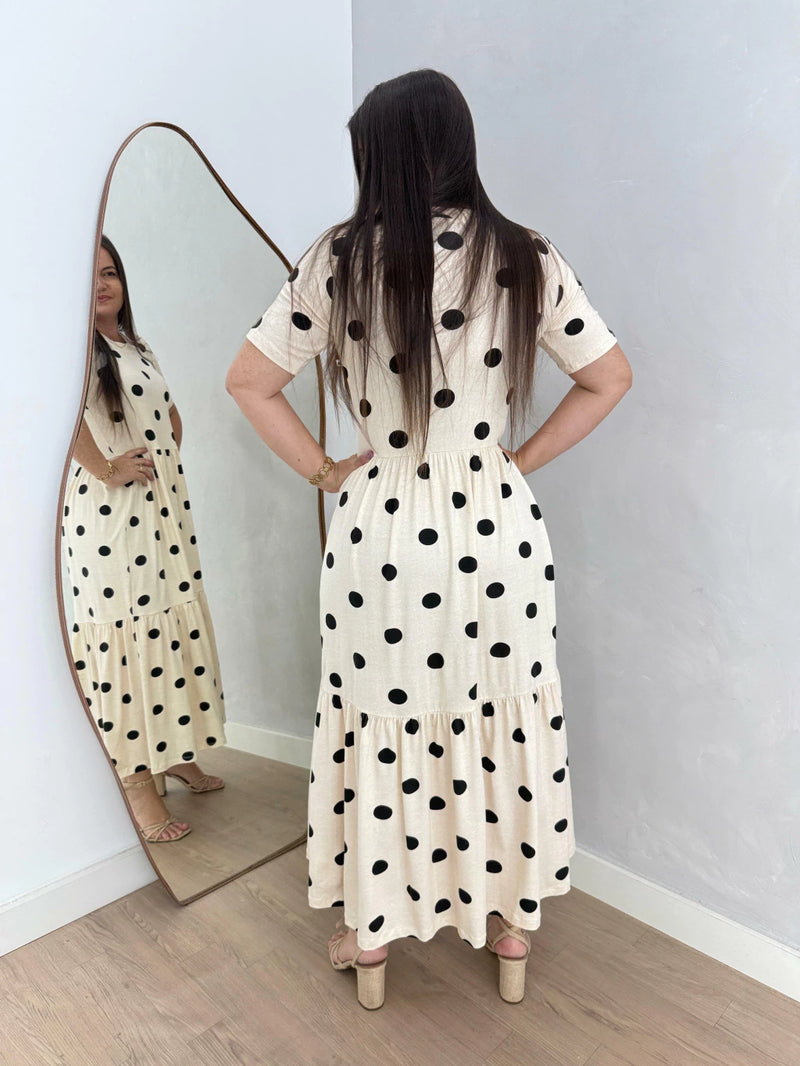 VESTIDO PEROLA POÁ PRETO