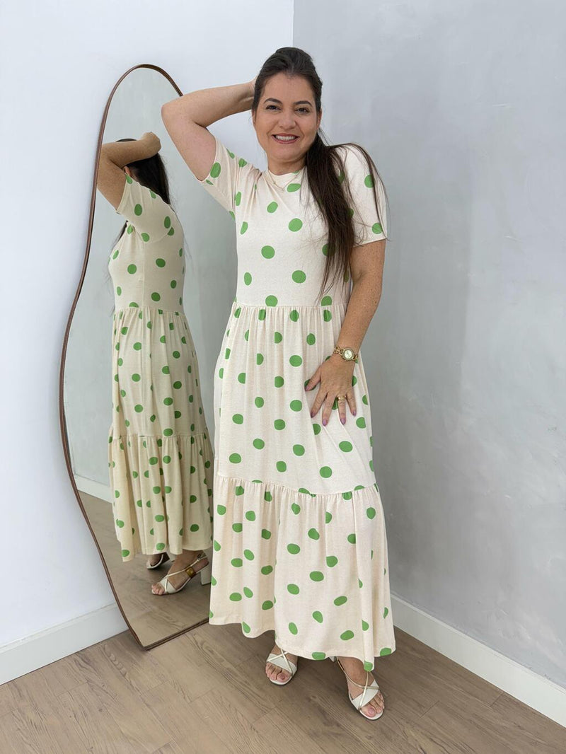 VESTIDO PEROLA POÁ VERDE