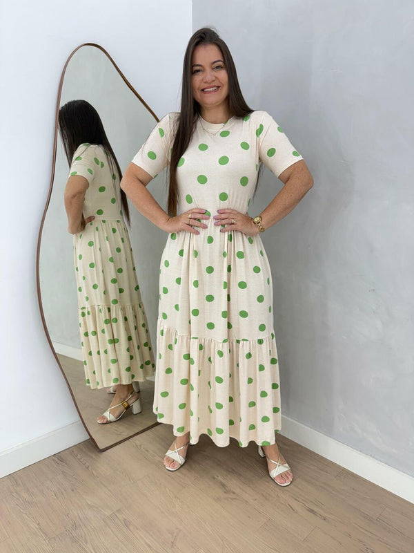 VESTIDO PEROLA POÁ VERDE