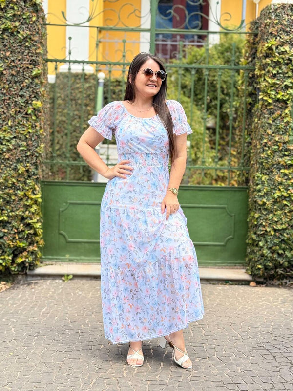 VESTIDO JAQUELINE FLORIDO